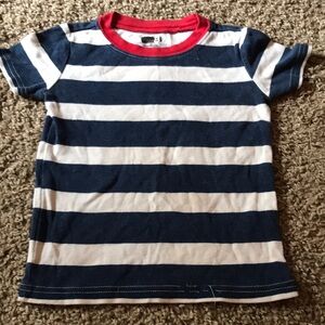 Crazy 8 Short Sleeve Blue and White Striped Boys Tee